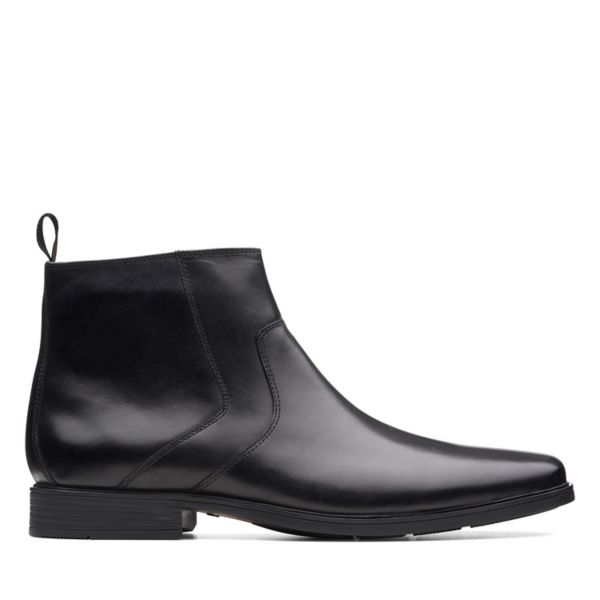 Clarks Mens Tilden Up Chelsea Boots Black | USA-8015463